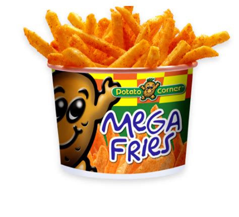 mega fries potato corner calories
